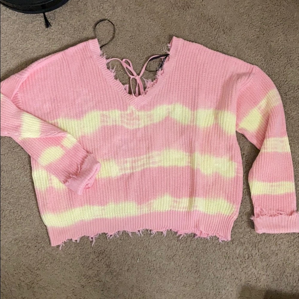 Forever 21 Plus shark bite sweater